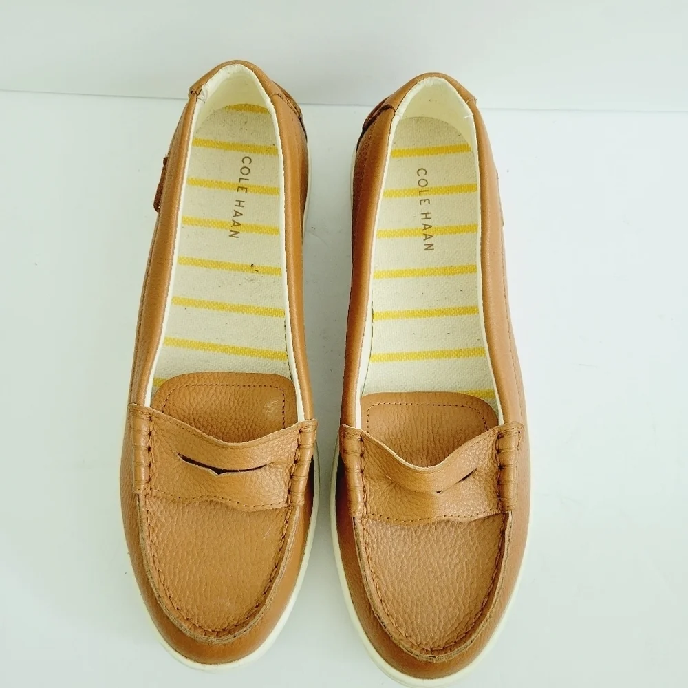 COLE HAAN Nantucket Leather Penny Loafers, NWOT